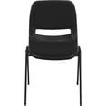 thumbnail image 4 of Bowery Hill Ergonomic Shell Stacking Chair in Black, 4 of 9
