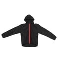 thumbnail image 4 of Chaqueta de ciclismo negra ligera transpirable impermeable a prueba de viento de secado rápido de manga larga con capucha chaqueta deportiva al aire libre S, 4 of 10