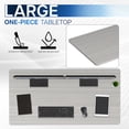 thumbnail image 6 of VIVO Gray 55 x 28 inch Universal Table Top for Sit to Stand Desk Frames, 6 of 8