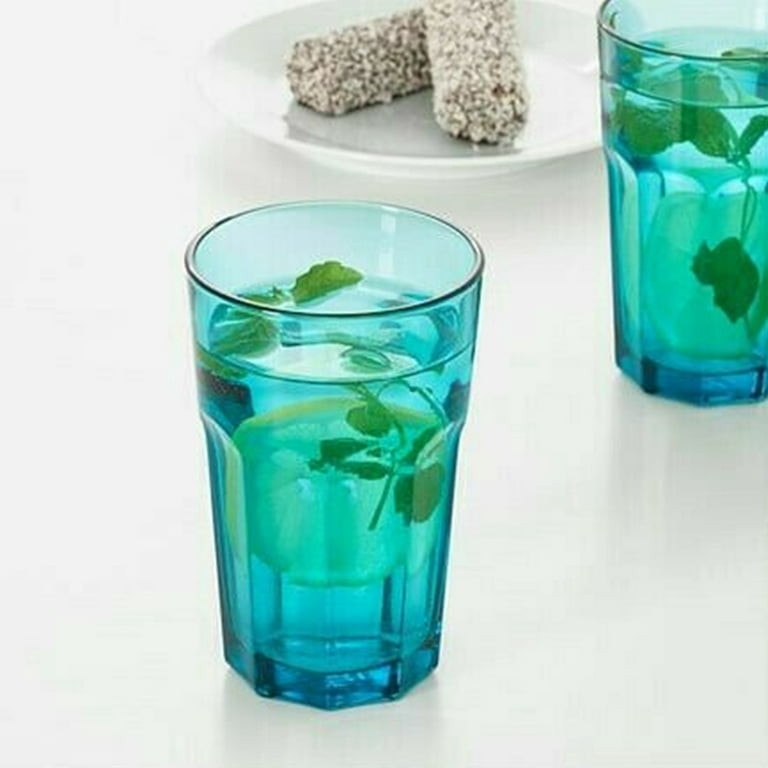 LAV Mevsim Water Glass Set of 6, Drinking Glasses, Textured Glassware Set, 6  Pcs, 7 Oz (205 cc) 