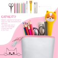 3 Pieces Telescopic Pencil Case Transformer Standing Stationery Pencil