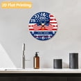 thumbnail image 6 of 12 Inch Patriotic Wall Clock, USA 250th Anniversary Wooden Round Wall Clocks with Silent Non-Ticking Quartz Movement, Battery Operated, Art Decor Hanging Clock for Kitchen, Bedroom, Living Room, 6 of 9