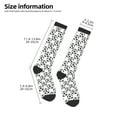 thumbnail image 2 of Daiia Sports Socks Happy Football Printed Novelty Crew Socks for Men Women Knee High Socks Cotton Socks Soft & Breathable Support Unisex Socks, 2 of 9