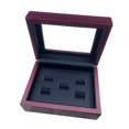 thumbnail image 3 of Vitrina para anillos de , organizador de anillos para colección, caja de almacenamiento, estuche de almacenamiento, soporte de exhibición de 5 hoyos, 3 of 8