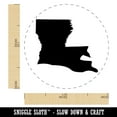 thumbnail image 2 of Louisiana State Silhouette Self-Inking Rubber Stamp Ink Stamper - Orange Ink - Medium 1 Inch, 2 of 7