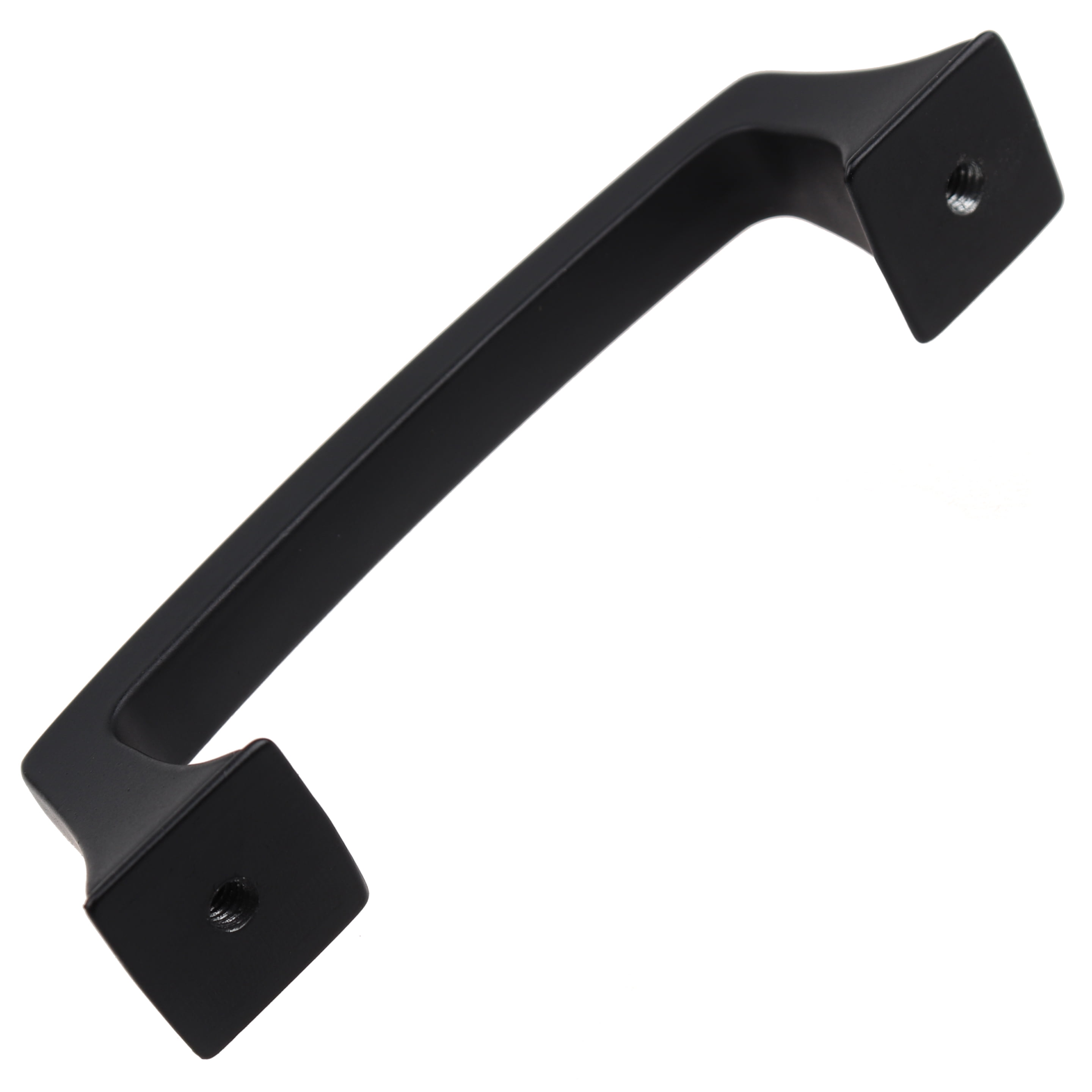GlideRite 3 in. Center Classic Base Pull Cabinet Hardware Handle, Matte Black