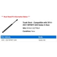 thumbnail image 2 of Trunk Strut - Compatible with 2014 - 2021 INFINITI Q50 Sedan 4-Door 2015 2016 2017 2018 2019 2020, 2 of 2