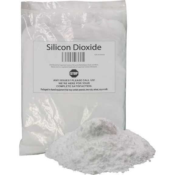 Silicon Dioxide 1 Pound-Silica Powder-Anti Caking Agent