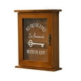 thumbnail image 1 of Wooden Key Holder with 3 Key Hooks Mail Sorter Organizer Wall Mounted Wooden Mail Holder, 1 of 11
