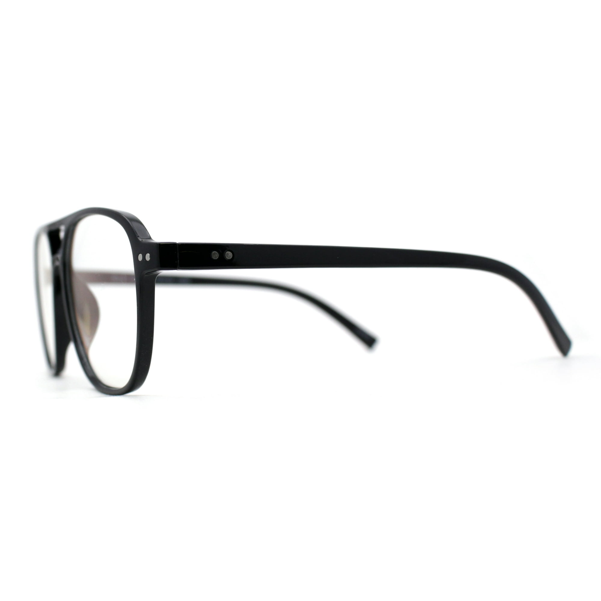 Sa106 Classic Thin Plastic Iconic Racer Shape Blue Light Filter Computer Glasses Shiny Black Other