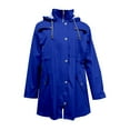 thumbnail image 2 of Niaviben Windbreaker for Women Womens Windbreaker Jacket with Hood Lightweight Breathable Rain Jackets Womens Windbreaker Jacket Women's Trench Coats Women Lightweight Jacket Blue L, 2 of 8