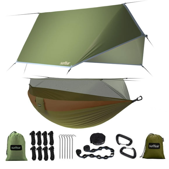 Hamaca de Camping Sunyear con Mosquitera y Lona Impermeable