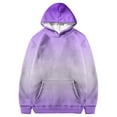 thumbnail image 1 of FAOWME Chandail en Molleton pour Filles Automne Dégradé Couleur Col Rond Manches Longues Poche Sport Décontracté Chandail à Capuchon Chandail Tops F 2-3 Ans, 1 of 4