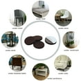 thumbnail image 4 of Uxcell 1 1/4" Self-stick Round Non-slip Felt Pads Floors Protect Brown 30 Pack, 4 of 7