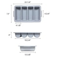 thumbnail image 2 of PLFCCB001 Caja para cubiertos de 4 compartimentos, gris, 2 of 3