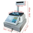 thumbnail image 2 of 66lb Price Computing Scale Supermarket Electronic Scale with Cash Box and Thermal Label 110V Four-Window Pole, 2 of 7
