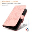 thumbnail image 2 of Wallet Case for iPhone 15, Wrist Strap & Shoulder Strap PU Leather Case, Pattern Kickstand Magnetic Clasp Folio Flip Cover for iPhone 15 Flip Case with Card Holder - Pink, 2 of 12