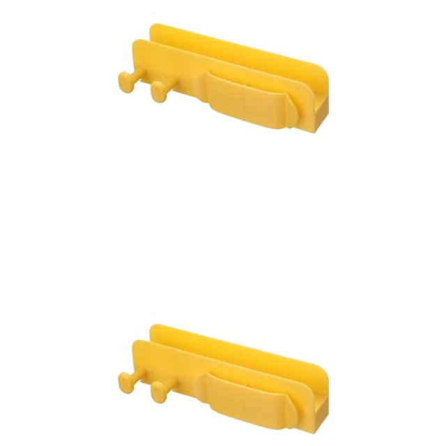 Bearachild Cable Holder Clips Wall Mounted Management Winder Hotel Bathroom Supplies Kitchen Wire Organization Household Retainer Amarillo 2Conjunto