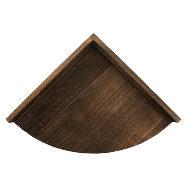 WSTEER Wooden Wall Floating Shelf Wall Mounted Storage Shelf Corner Wall Storage Shelf