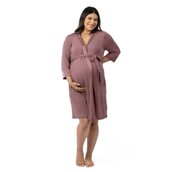 Kindred Bravely Emmaline Maternity & Nursing Robe Hospital Bag/Delivery Essential (Twilight, Small/Medium)