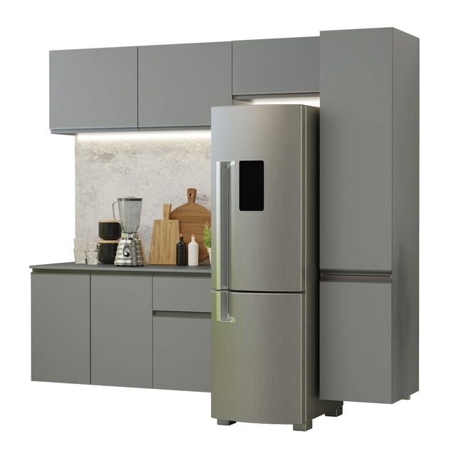 Cocina Integral Completa Modular Madesa Nice 220m Gris 04