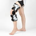 thumbnail image 4 of Lightweight Unilateral Knee Support Brace for Arthritis Pain Relief & Post-Surgery Rehabilitation – Ideal for Running, Daily Activities with Sturdy Durable Material and Slim Profile Design (Black), 4 of 5