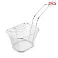 thumbnail image 1 of facefd 2 Pièces Carré Maille Friture Panier Inox Français Frites Filet Passoire Acier Frites Passoire de Cuisine Filtre à Huile de Cuisson, 1 of 6