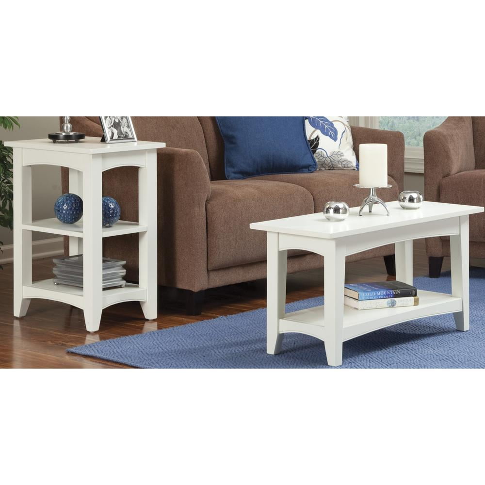 Alaterre Furniture Shaker Cottage 2-Shelf End Table