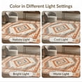 thumbnail image 7 of ODIKA Hallway Wide Southwestern Interlocking Motif Angular Zigzag Hallways for Dining Room, Large Office, Lounge, Non-Slip Chair-Friendly, 7 of 7