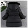 thumbnail image 5 of RMGVDSD Girls Winter Dress Coats Mid-Length Thick Hooded Jackets Girl's Long Winter Warm Parka Outwear Fashion Puffer Coat Padded Jacket 5-6 Years, 5 of 5
