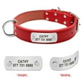 thumbnail image 4 of Pet Artist Leather Personalized Dog Collar Adjustable Puppy ID Name Custom Engraved S/M/L, 4 of 8