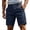 b-417Navy1752, variant on PIMSSY Men Shorts Versatile Casual Shorts For Summer Solid Color Easywear Comfort Breathable Lightweight For Everyday Leisure Outdoor Male Stylish Bottoms