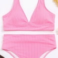 thumbnail image 6 of gakvbuo Summer Bikini Sets for Women Two Piece Tankini Bathing Suits Spaghetti Strap Swimsuit Filled Soild Swimwear Beachwear, 6 of 6