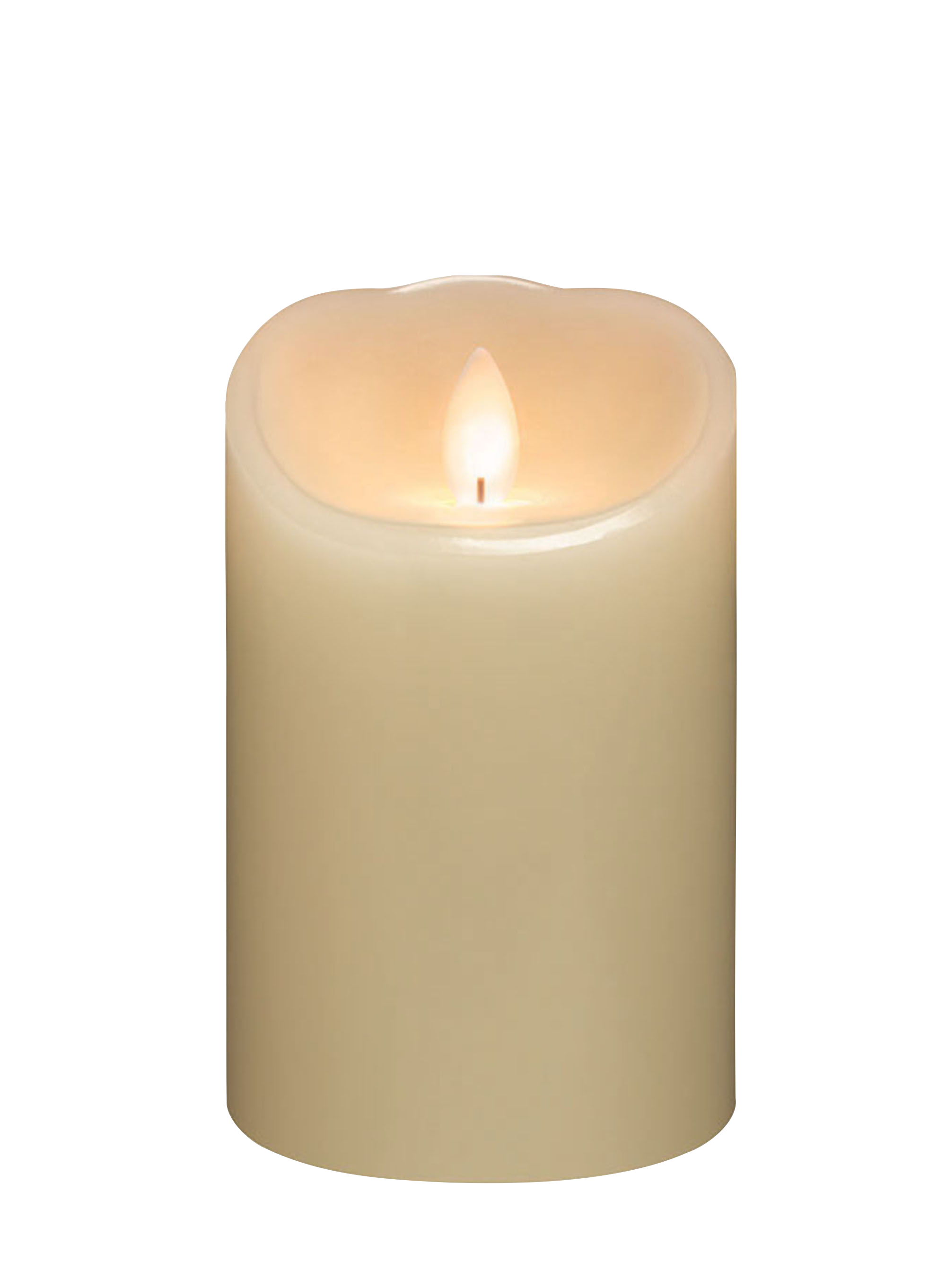 Whitehurst 5" Ivory Battery Operated Flameless LED Pillar Candle