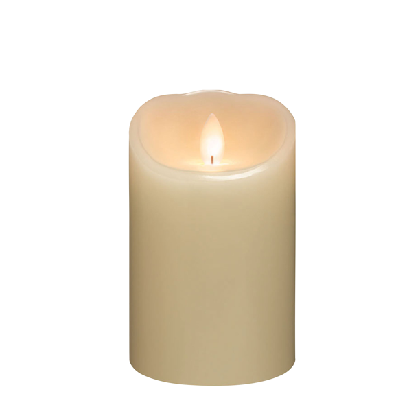 Whitehurst 5" Ivory Battery Operated Flameless LED Pillar Candle