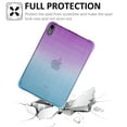 thumbnail image 6 of Dteck Clear Case for iPad 10th Generation 10.9 inch 2022, Slim Light Weight TPU Protective Gradient Clear iPad Case with Raised Edge Transparent Back for iPad 10th Gen, Purple + Blue, 6 of 6