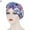 Lake Blue, variant on Cheers Fashion Floral Print Braid Muslim Women Turban Hat Chemo Cap Headwrap Headwear