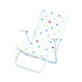 thumbnail image 4 of Bunblic 1/12 Beach Chair Metal Mini Chair for Fairy Garden Architectural DIY Project Dots, 4 of 8