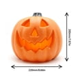 thumbnail image 3 of Uanit Halloween Blow Molding Hollow Pumpkin Lantern Halloween Blown Moulded Hollow Pumpkin Halloween Luminous Pumpkin Decoration Easter LED Props, 3 of 6