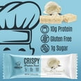 thumbnail image 4 of Genius Gourmet Crispy Protein Treat - Vanilla Dream Low Carb Low Sugar Snacks (10 Protein Bars), 4 of 7
