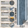 thumbnail image 2 of Ottomanson Aisle Runner Rug 1'11" x 52' – Soft Non-Slip Rug, Low Pile Carpet for Hallways, Events, Churches & Extra-Long Indoor Spaces, Greek Border Greyish Blue, 2 of 5