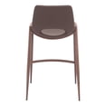 thumbnail image 4 of Desi Counter Stool Brown & Walnut Counter Stool, Modern Style, Plush and durable faux leather fabric, Steel, Indoor Bar, 4 of 11