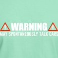 thumbnail image 3 of CafePress - Warning May Spontaneously Talk Cars Dark T Shirt - Men's Classic Graphic Cotton T-Shirt, 3 of 4