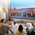 thumbnail image 2 of H700 Quad-Core Android 10 Mini Projector, 4K@60fps HDR10 Decoding, 1080P HD Input, 2.4G/5G WiFi & Bluetooth 5.0, 120 ANSI Lumens LCD Home Theater with Wireless Screen Mirroring, USB 2.0, White, US, 2 of 7