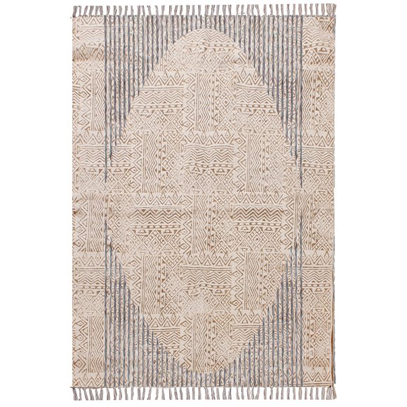 Casavani Hand Block Printed Blue Cotton Living, Dining Room Area Carpets Square Outdoor Rug 11x11 feet