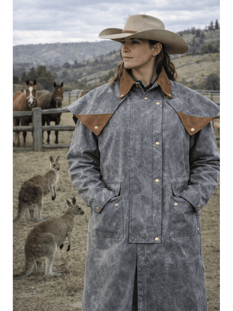 Challenger Oilskin Western Australian Waterproof Duster Coat, 3XL