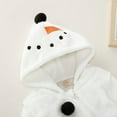 thumbnail image 4 of Suweor Upo Baby Toddler Girls Boys Clothes Christmas Tops for Kids Infant Baby Boys Girls Junmpsuit Christmas Snowman Modelling Hooded Romper, 4 of 7