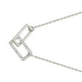 thumbnail image 3 of Guardurnaity Collar con forma de cuadrado doble brillante Colgante de diamantes brillantes Ropa, zapatos y accesorios Miscelánea, 3 of 6