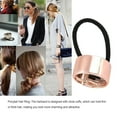 thumbnail image 3 of yingyy Bandeaux Haute Élasticité Style Simple Ornements Extensibles Porte-Queue de Cheval Élégant pour Femmes Filles Rose Rouge 1Set, 3 of 6