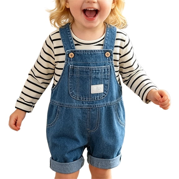 XXWXYD Toddler Girls Denim Overalls Cute Bunny Sleeveless Wide Leg Bi𝖻 Overall Baby Baggy Button Adjustable Strap Jumpsuit Girls Summer Jumpsuit Overalls